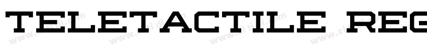 Teletactile Regular字体转换